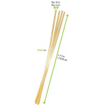 Unwrapped Natural Wheat Straws D:0.16in H:7.5in - 100 pcs Unwrapped Natural Wheat Straws D:0.16in H:7.5in - 100 pcs